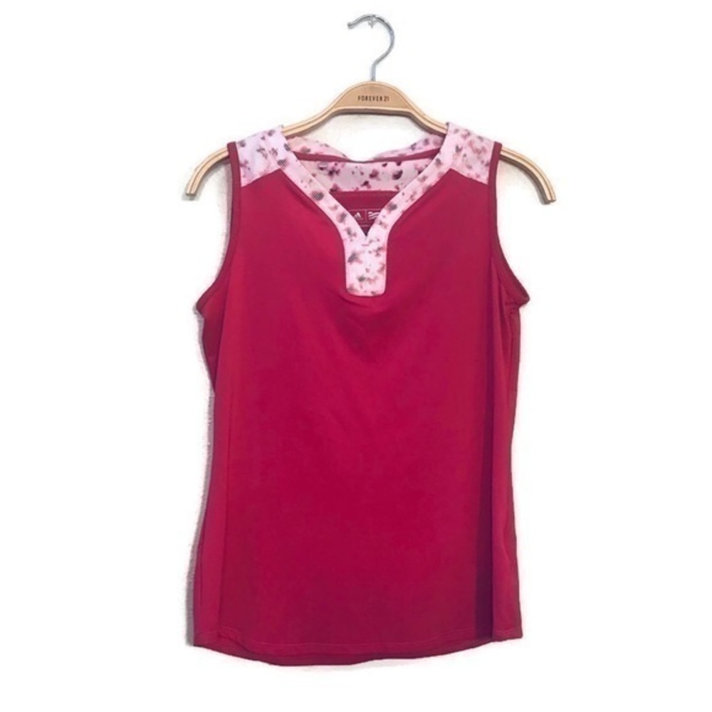 Adidas ClimaCool Pink Sleeveless Athletic Tank Top